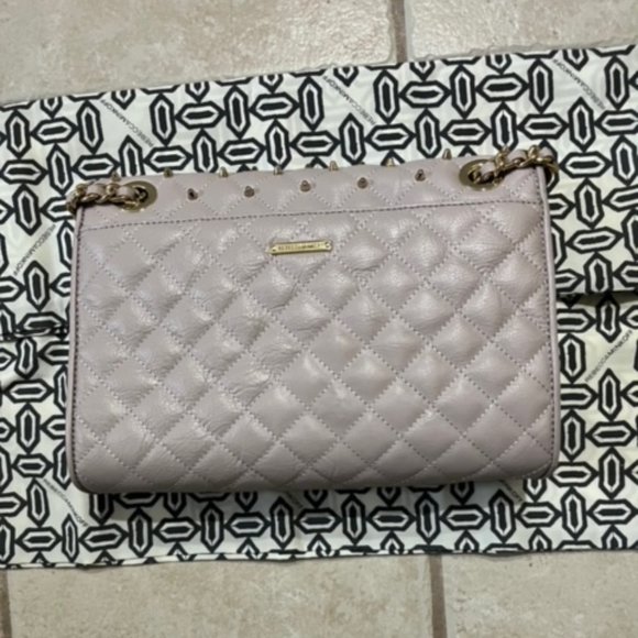 Rebecca Minkoff Affair Shoulder Bag in Quilted Leather with Studs in Tortola - Picture 3 of 7